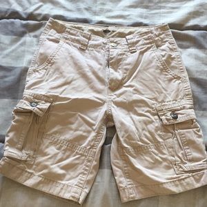 Cargo shorts.